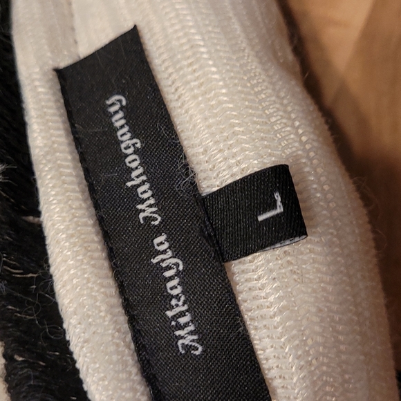 Mikayla Mahogany White Cardigan Sz L - Picture 6 of 8